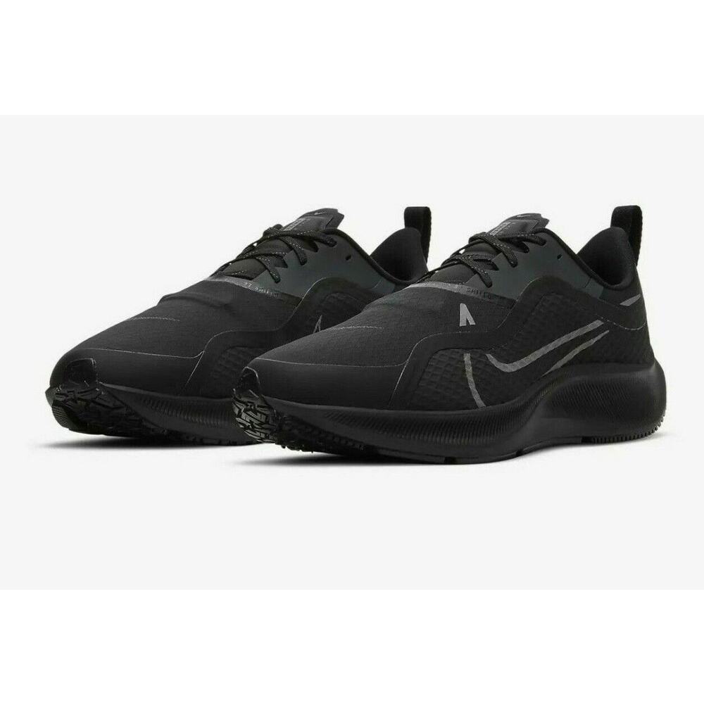 Nike Air Zoom Pegasus Kids Running Sneakers‎ Activewear Jogging Black Size 5